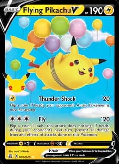 Flying Pikachu V — Celebrations — Holo Rare V