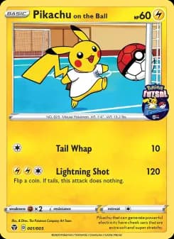 Pikachu on the Ball — Pokémon Futsal 2020 — None