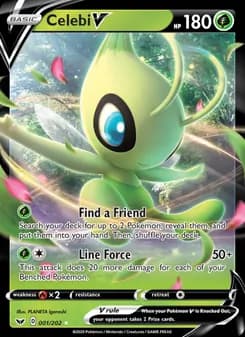 Celebi V — Sword & Shield — Holo Rare V