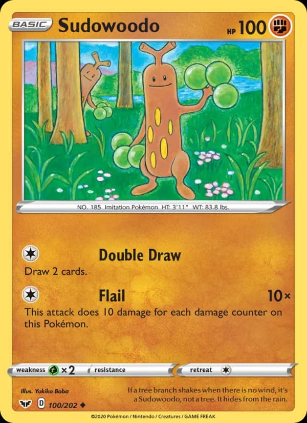 Sudowoodo — Sword & Shield, Uncommon