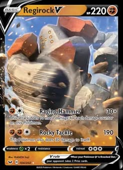 Regirock V — Sword & Shield — Holo Rare V
