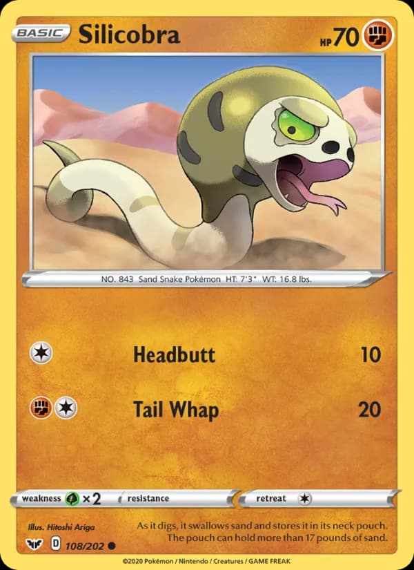 Silicobra — Sword & Shield, Common