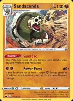 Sandaconda — Sword & Shield — Holo Rare