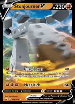 Stonjourner V — Sword & Shield — Holo Rare V