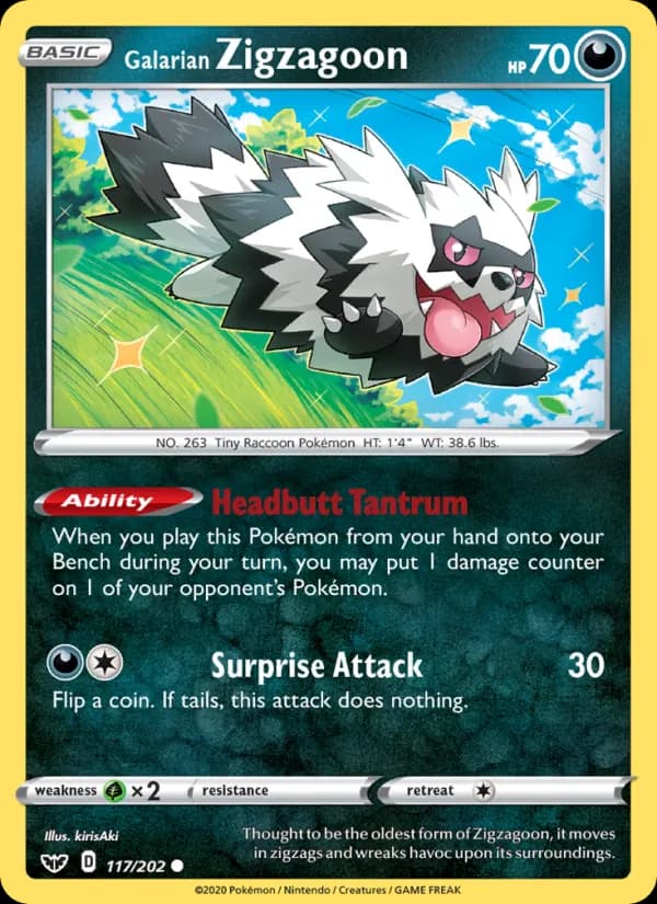 Galarian Zigzagoon — Sword & Shield, Common