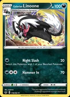 Galarian Linoone — Sword & Shield — Uncommon