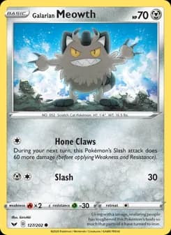 Galarian Meowth — Sword & Shield — Common