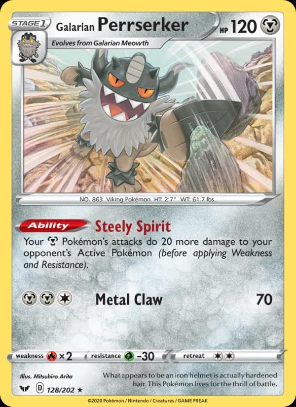 Galarian Perrserker — Sword & Shield, Holo Rare