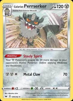 Galarian Perrserker — Sword & Shield — Holo Rare