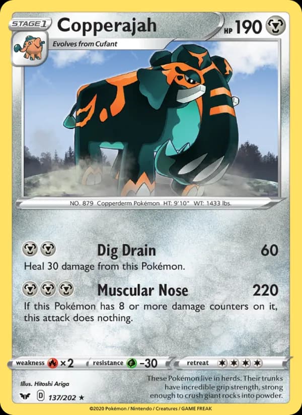 Copperajah — Sword & Shield, Holo Rare