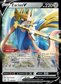 Zacian V — Sword & Shield — Holo Rare V