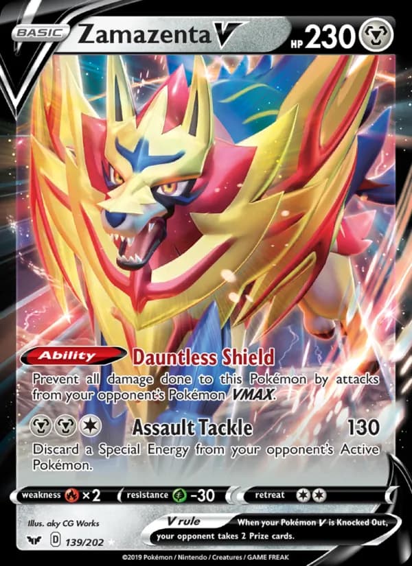 Zamazenta V — Sword & Shield, Holo Rare V