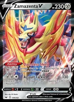 Zamazenta V — Sword & Shield — Holo Rare V