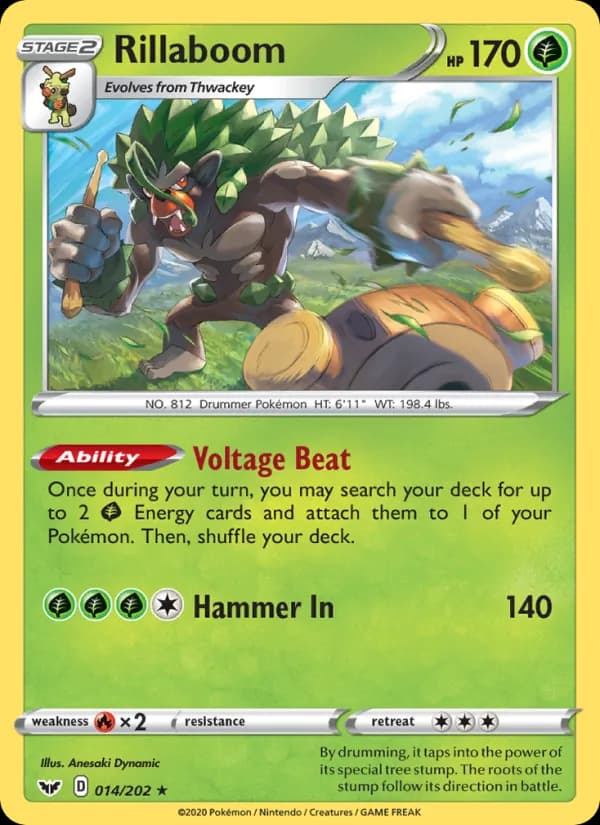 Rillaboom — Sword & Shield, Holo Rare