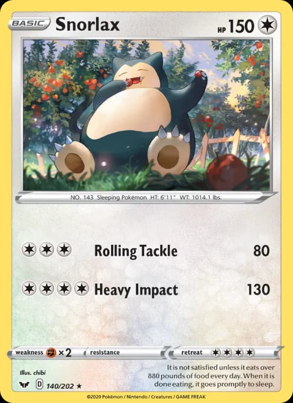 Snorlax — Sword & Shield, Rare