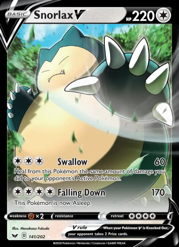 Snorlax V — Sword & Shield, Holo Rare V