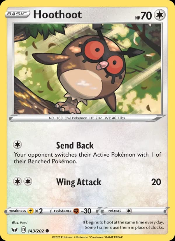 Hoothoot — Sword & Shield, Common
