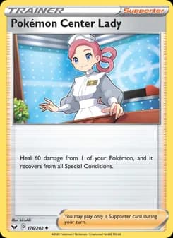Pokémon Center Lady — Sword & Shield — Uncommon
