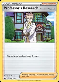 Professor's Research (Professor Magnolia) — Sword & Shield — Holo Rare