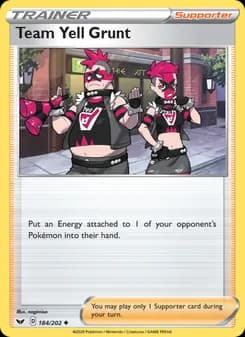 Team Yell Grunt — Sword & Shield — Uncommon
