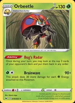 Orbeetle — Sword & Shield — Rare