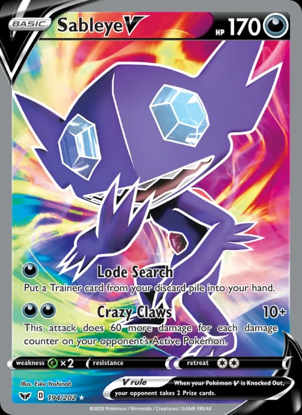 Sableye V — Sword & Shield, Ultra Rare