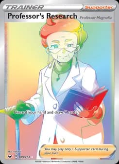 Professor's Research (Professor Magnolia) — Sword & Shield — Secret Rare