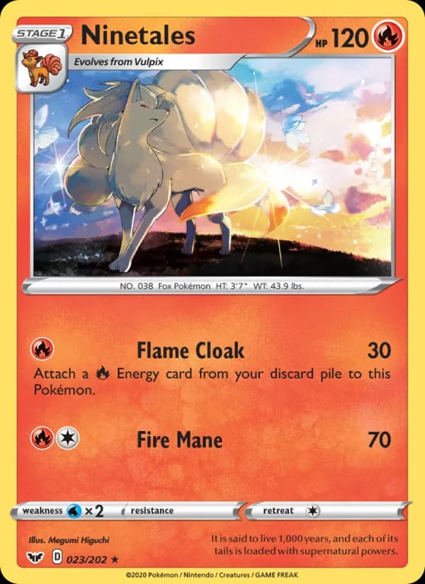 Ninetales — Sword & Shield, Rare