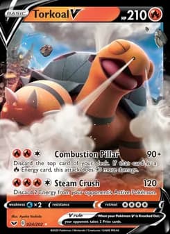 Torkoal V — Sword & Shield — Holo Rare V