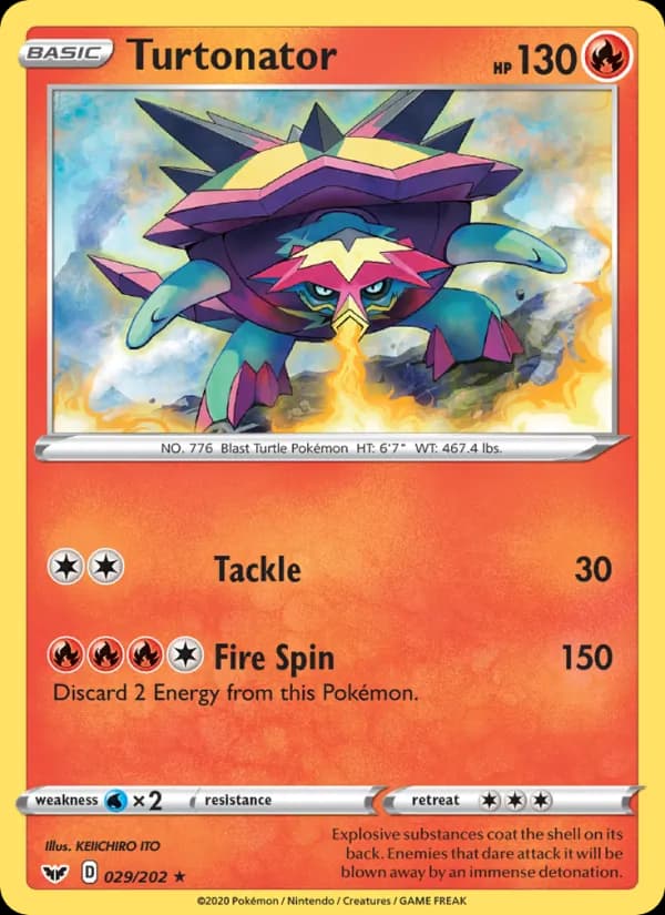 Turtonator — Sword & Shield, Rare