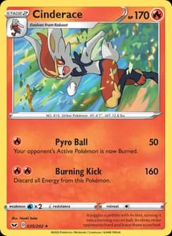 Cinderace — Sword & Shield — Holo Rare VMAX