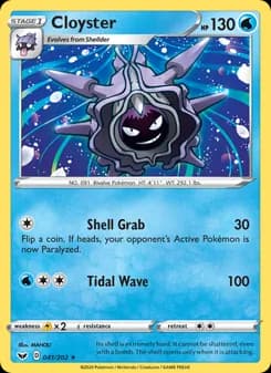 Cloyster — Sword & Shield — Rare