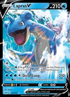 Lapras V — Sword & Shield — Holo Rare V