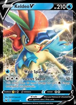Keldeo V — Sword & Shield — Holo Rare V