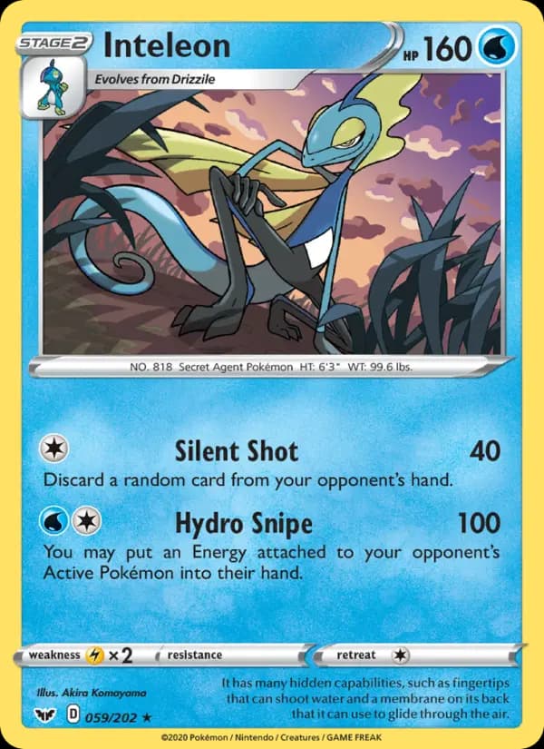 Inteleon — Sword & Shield, Rare