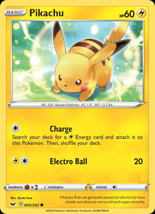 Pikachu — Sword & Shield, Common