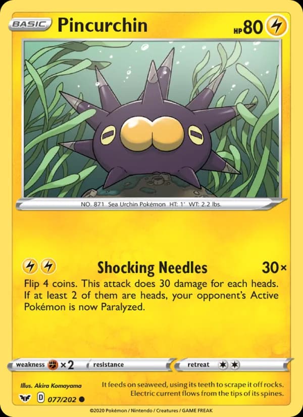 Pincurchin — Sword & Shield, Common