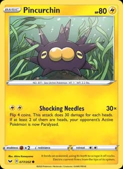 Pincurchin — Sword & Shield — Common