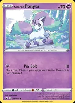 Galarian Ponyta — Sword & Shield — Common