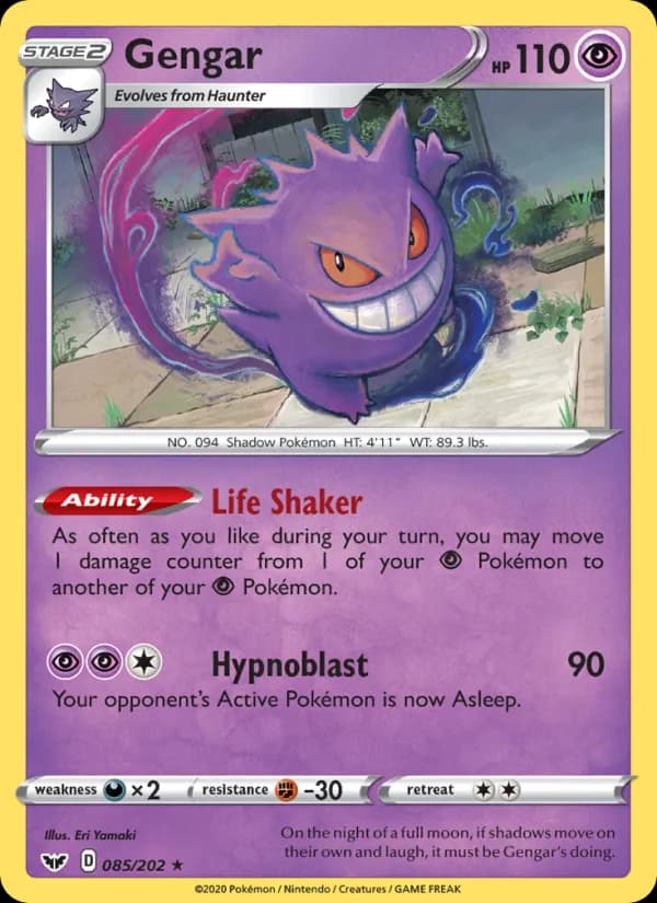 Gengar — Sword & Shield, Holo Rare
