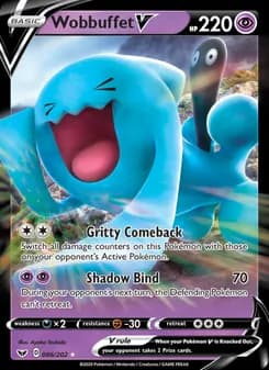 Wobbuffet V — Sword & Shield — Holo Rare V