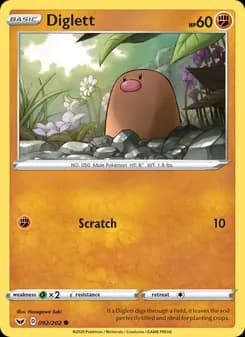 Diglett — Sword & Shield — Common