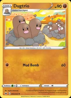 Dugtrio — Sword & Shield — Uncommon