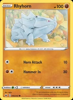 Rhyhorn — Sword & Shield — Common