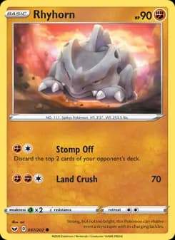 Rhyhorn — Sword & Shield — Common
