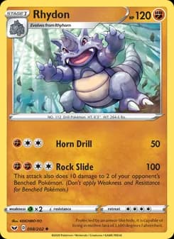 Rhydon — Sword & Shield — Uncommon