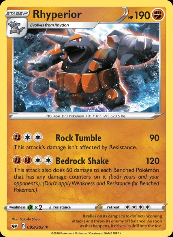 Rhyperior — Sword & Shield, Holo Rare