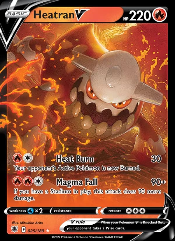 Heatran V — Astral Radiance, Holo Rare V