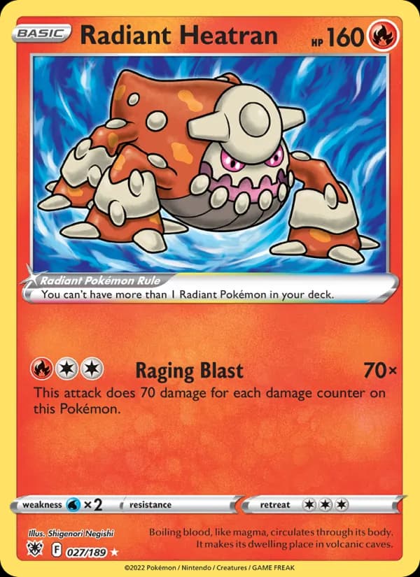 Radiant Heatran — Astral Radiance, Radiant Rare