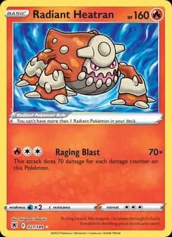 Radiant Heatran — Astral Radiance — Radiant Rare